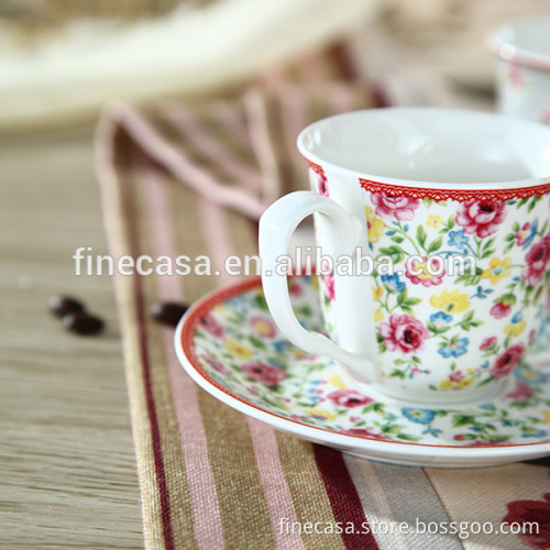 100CC Elegant Ceramic Rose Cup and Saucer set                
                                    Quality Assured